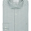 Calvin Klein Slim Fit Embroidered Logo Dress Shirt, Soft Sage Plaid -&Collar Shop MW40 5EWJ 37 CALVIN KLEIN SOFT SAGE MAIN