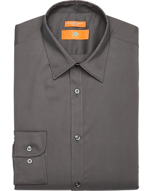 Egara Skinny Fit Dress Shirt, Charcoal 3 Egara Skinny Fit Dress Shirt, Charcoal