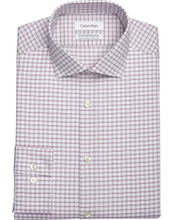 Calvin Klein Infinite Wrinkle Free Slim Fit Stretch Collar Dress Shirt, Berry