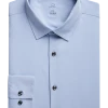 Michael Strahan Modern Fit Spread Collar Dress Shirt, Light Blue -&Collar Shop MW40 5F78 02 MICHAEL STRAHAN LT BLUE SOLID MAIN