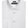 Pronto Uomo Modern Fit French Cuff Tuxedo Formal Shirt, White 1 Pronto Uomo Modern Fit French Cuff Tuxedo Formal Shirt, White -&Collar Shop MW40 5FJ0 10 PRONTO UOMO TUXEDO WHITE MAIN