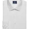Ben Sherman Slim Fit Dobby Dress Shirt, White Basketweave 1 Ben Sherman Slim Fit Dobby Dress Shirt, White Basketweave -&Collar Shop MW40 5FM0 01 BEN SHERMAN WHITE SOLID MAIN