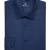 Ben Sherman Slim Fit Dobby Dress Shirt, Navy Basketweave 2 Ben Sherman Slim Fit Dobby Dress Shirt, Navy Basketweave -&Collar Shop MW40 5FM0 31 BEN SHERMAN NAVY SOLID MAIN