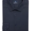 Ben Sherman Slim Fit Dobby Dress Shirt, Navy Teardrop -&Collar Shop MW40 5FM2 31 BEN SHERMAN NAVY SOLID MAIN