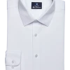 Ben Sherman Slim Fit Dobby Dress Shirt, White Diamond -&Collar Shop MW40 5FM4 01 BEN SHERMAN WHITE SOLID MAIN