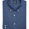 Ben Sherman Slim Fit Button-Down Collar Dress Shirt, Navy Plaid 1 Ben Sherman Slim Fit Button-Down Collar Dress Shirt, Navy Plaid -&Collar Shop MW40 5FM6 81 BEN SHERMAN NAVY FANCY MAIN