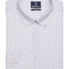 Ben Sherman Slim Fit Button-Down Collar Dress Shirt, Red And Blue Geo -&Collar Shop MW40 5FM8 26 BEN SHERMAN WHITE FANCY MAIN