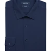 Nautica Slim Fit Four-Way Stretch Dress Shirt, Navy 1 Nautica Slim Fit Four-Way Stretch Dress Shirt, Navy -&Collar Shop MW40 5FMA 31 NAUTICA NAVY SOLID MAIN