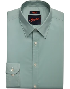 Egara Skinny Fit Point Collar Dress Shirt, Green