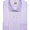 Joseph Abboud Classic Fit Spread Collar Dress Shirt, Lavender Tonal Plaid -&Collar Shop MW40 5FP4 76 JOSEPH ABBOUD LAVENDER CHECK MAIN