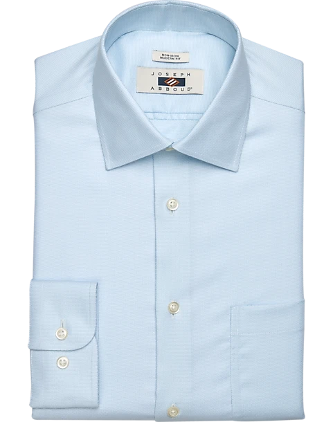 Joseph Abboud Modern Fit Dress Shirt, Blue Micro Print 3 Joseph Abboud Modern Fit Dress Shirt, Blue Micro Print