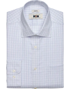 Joseph Abboud Classic Fit Dress Shirt, Purple Check