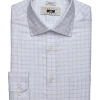 Joseph Abboud Modern Fit Spread Collar Dress Shirt, Lavender Grid