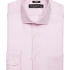 Pronto Uomo Modern Fit Spread Collar Dress Shirt, Pink Herringbone -&Collar Shop MW40 5FRH 14 PRONTO UOMO PINK STRIPE MAIN
