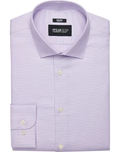 Awearness Kenneth Cole Slim Fit Spread Collar Dress Shirt, Lavender Check