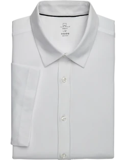 Michael Strahan Modern Fit Short Sleeve Dress Shirt, White