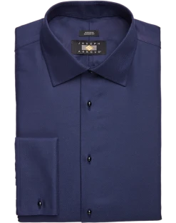 Joseph Abboud Modern Fit French Cuff Tuxedo Formal Shirt, Navy
