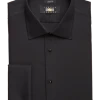 Joseph Abboud Classic Fit French Cuff Tuxedo Formal Shirt, Black 1 Joseph Abboud Classic Fit French Cuff Tuxedo Formal Shirt, Black -&Collar Shop MW40 5FZA 08 JOSEPH ABBOUD BLACK SOLID MAIN