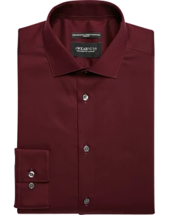 Awearness Kenneth Cole Slim Fit Performance Dress Shirt, Burgundy