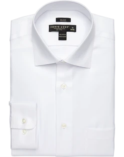 Pronto Uomo Modern Fit Queen's Oxford Dress Shirt, White