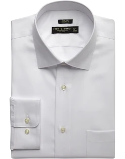 Pronto Uomo Big And Tall Executive Fit Queen's Oxford Dress Shirt, White