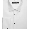Pronto Uomo Slim Fit French Cuff Tuxedo Formal Shirt, White -&Collar Shop MW40 5P09 10 PRONTO UOMO TUXEDO WHITE MAIN