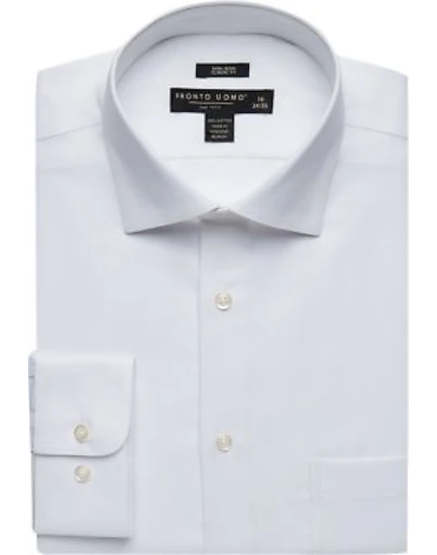 Pronto Uomo Classic Fit Queen's Oxford Dress Shirt, White 3 Pronto Uomo Classic Fit Queen's Oxford Dress Shirt, White