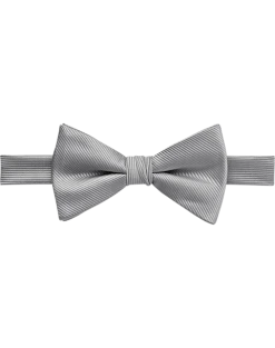 Calvin Klein Pre-Tied Bow Tie, Silver