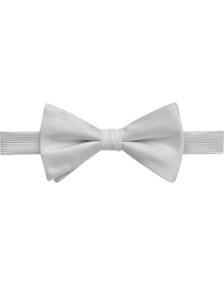 Calvin Klein Pre-Tied Bow Tie, White