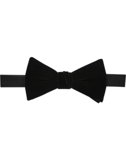 Calvin Klein Burgundy Velvet Pre-Tied Bow Tie
