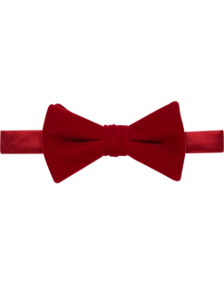 Calvin Klein Black Velvet Pre-Tied Bow Tie
