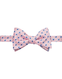 Calvin Klein Pink & Blue Check Pre-Tied Bow Tie
