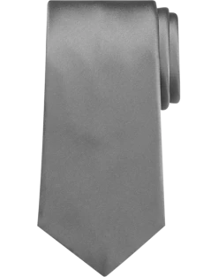 Pronto Uomo Narrow Tie, Silver