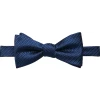 Egara Pre-Tied Bow Tie, Navy Stripe -&Collar Shop MW40 89GM 08 EGARA ORANGE NAVY MAIN