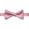 Egara Pre-Tied Bow Tie, Pink Stripe -&Collar Shop MW40 89GM 69 EGARA ORANGE PINK MAIN