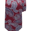 Joseph Abboud Narrow Tie, Burgundy & Gray Paisley -&Collar Shop MW40 8V1U 06 JOSEPH ABBOUD BURG GREY MAIN