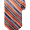 Pronto Uomo Narrow Tie, Rust & Blue Stripe -&Collar Shop MW40 8V28 15 PRONTO UOMO RUST BLUE MAIN