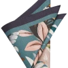 Joseph Abboud Pocket Square, Green & Black Botanical -&Collar Shop MW40 8V50 02 JOSEPH ABBOUD BLACK MAIN