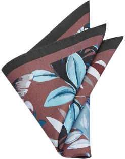 Joseph Abboud Pocket Square, Brown Botanical