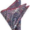Joseph Abboud Pocket Square, Burgundy Paisley -&Collar Shop MW40 8V52 06 JOSEPH ABBOUD BURG PSLY MAIN