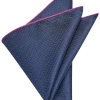 Joseph Abboud Pocket Square, Navy Check -&Collar Shop MW40 8V53 01 JOSEPH ABBOUD NAVY MAIN