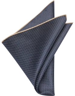 Joseph Abboud Pocket Square, Charcoal Check