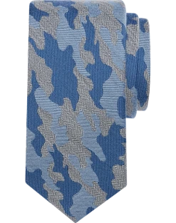 Pronto Uomo Narrow Tie, Blue Camo