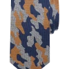 Pronto Uomo Narrow Tie, Topaz & Navy Camo -&Collar Shop MW40 8V5D 38 PRONTO UOMO TOPAZ CAMO MAIN