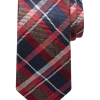 Joseph Abboud Narrow Tie, Navy & Red Plaid -&Collar Shop MW40 8VE5 01 JOSEPH ABBOUD NAVY MAIN