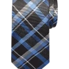 Joseph Abboud Narrow Tie, Blue & Black Plaid -&Collar Shop MW40 8VE5 02 JOSEPH ABBOUD BLACK MAIN