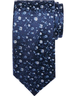 Joseph Abboud Narrow Tie, Blue Floral