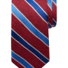 Joseph Abboud Narrow Tie, Red & Blue Stripe