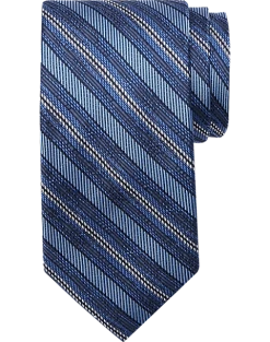 Joseph Abboud Narrow Tie, Navy Stripe