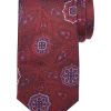 Joseph Abboud Narrow Silk Tie, Burgundy Paisley Medallion -&Collar Shop MW40 8VEH 06 JOSEPH ABBOUD BURGUNDY MAIN